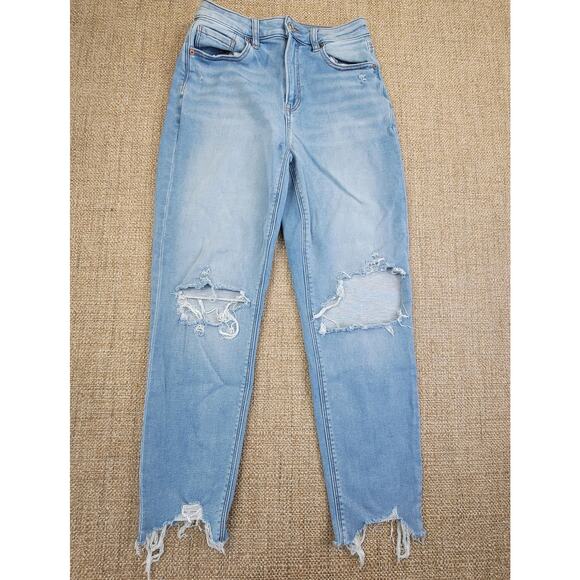 American Eagle Outfitters Light Blue High Rise Jeans - Picture 1 of 12